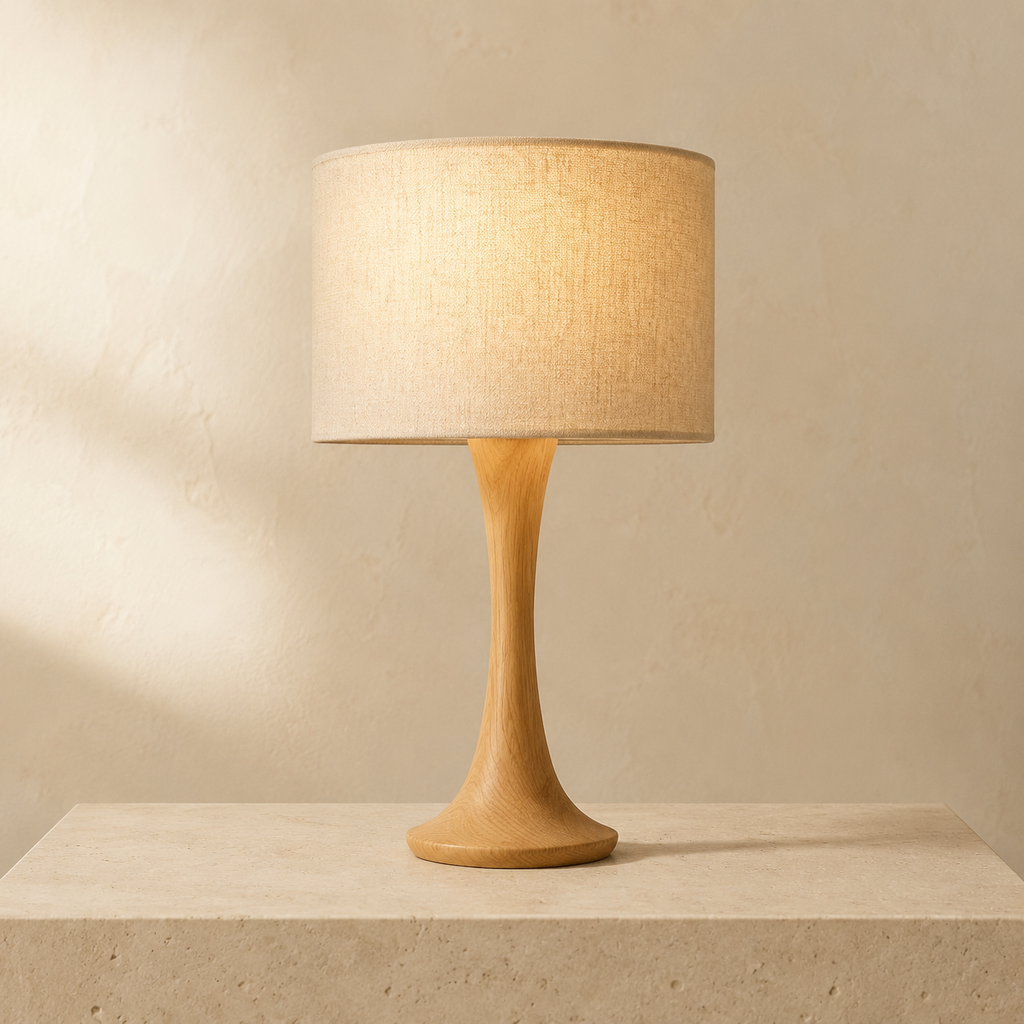 Liora - Tapered Wood Table Lamp