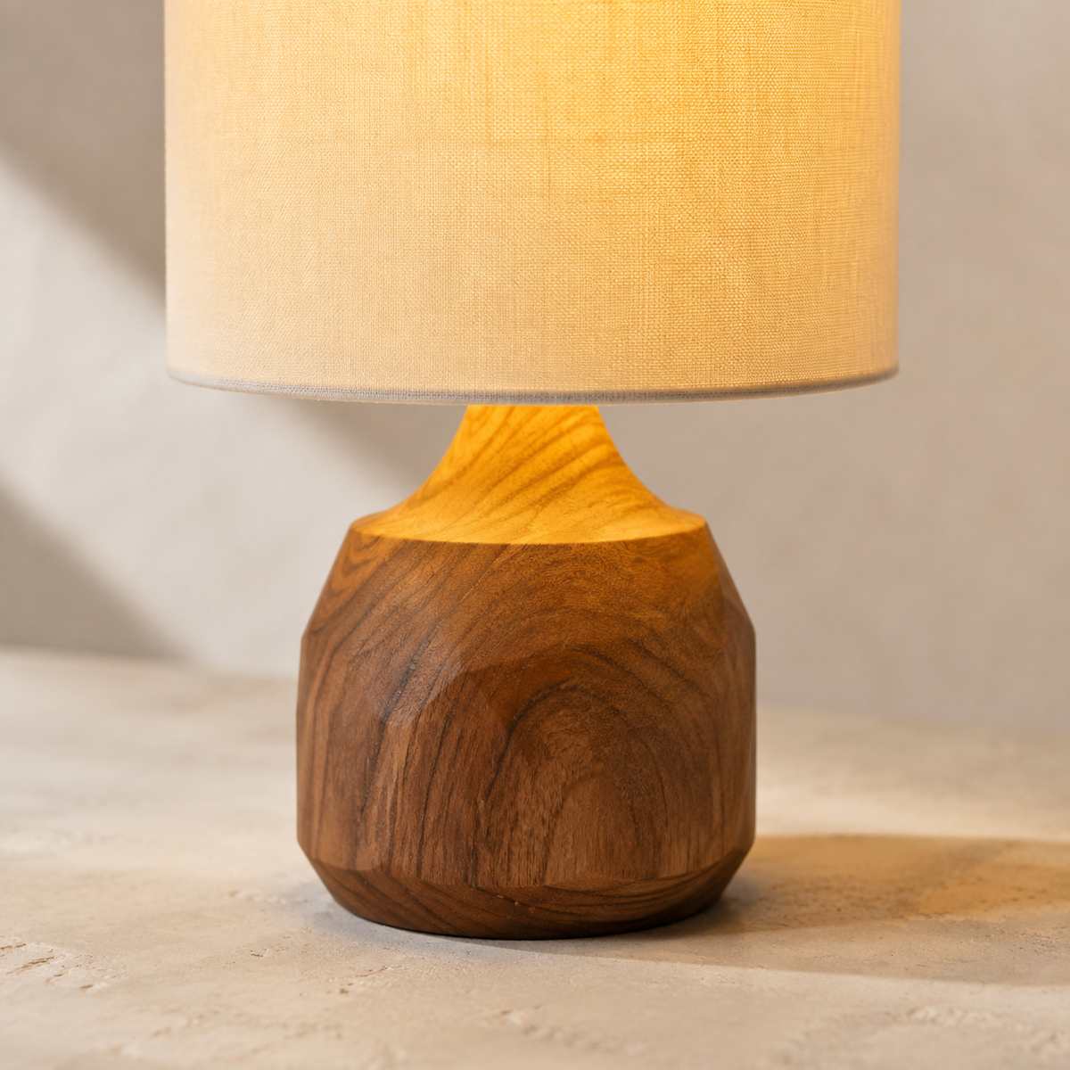 Morrow - Small Wood Bedside Lamp