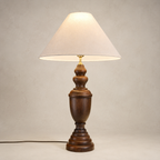 Elowen - Turned Wood Table Lamp