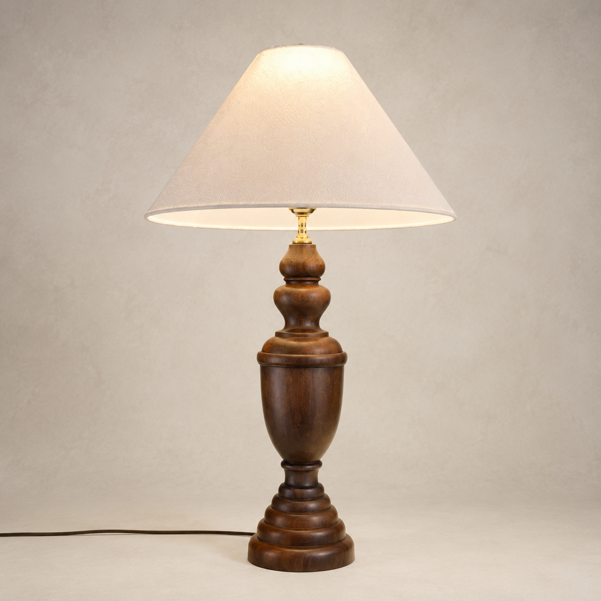 Elowen - Turned Wood Table Lamp