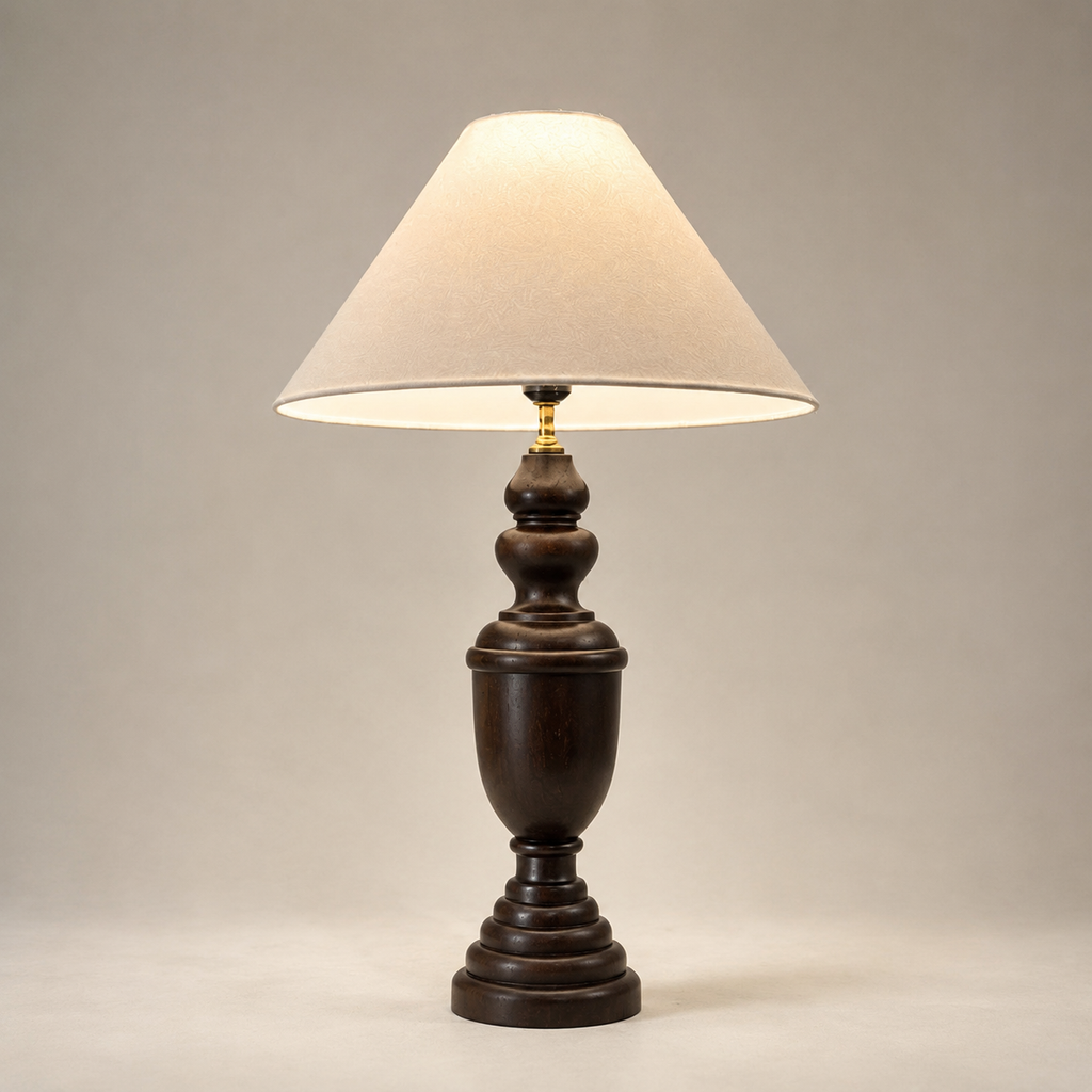 Elowen - Turned Wood Table Lamp