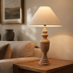 Elowen - Turned Wood Table Lamp
