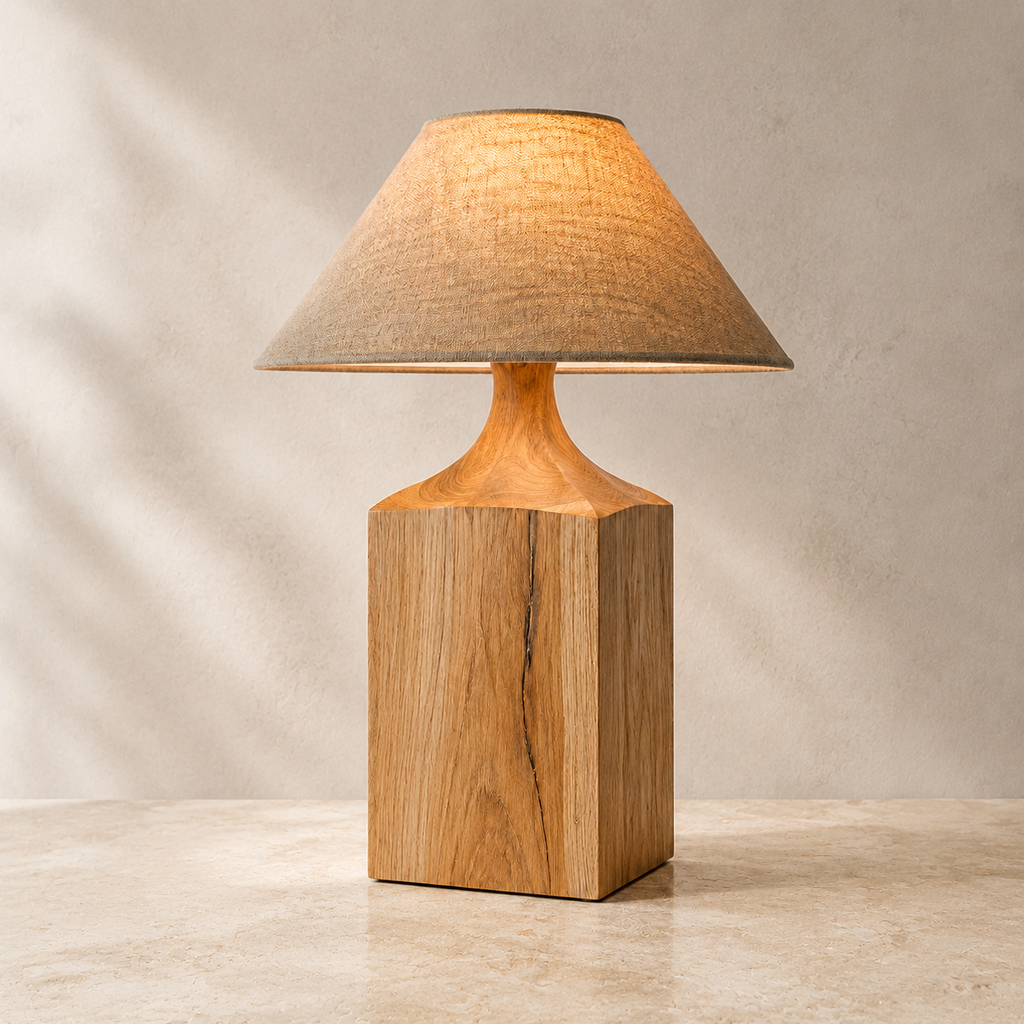 Mesa - Block Wood Table Lamp