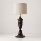 Aurelia - Traditional Carved Wood Table Lamp