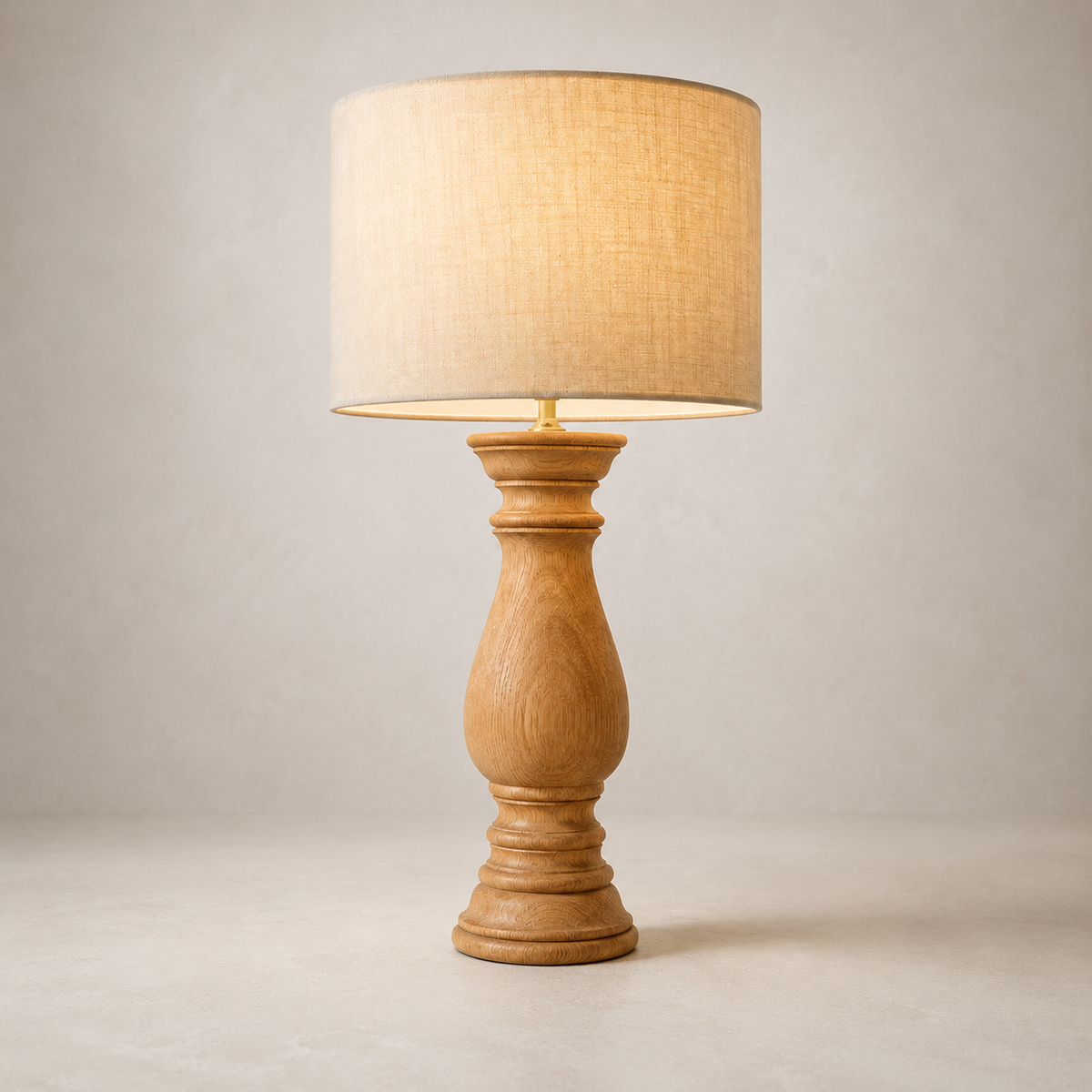Arden - Baluster Wood Table Lamp