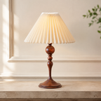 Faro - Spindle Wood Table Lamp