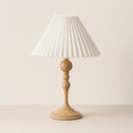 Faro - Spindle Wood Table Lamp