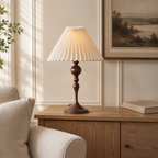 Faro - Spindle Wood Table Lamp