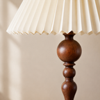 Faro - Spindle Wood Table Lamp