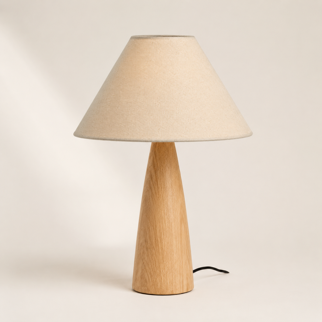Sierra - Cone Wood Table Lamp