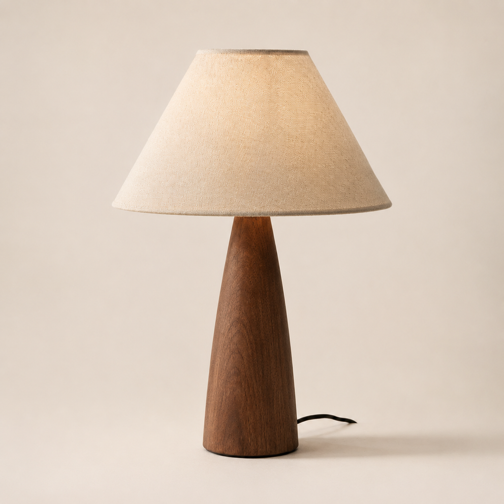 Sierra - Cone Wood Table Lamp