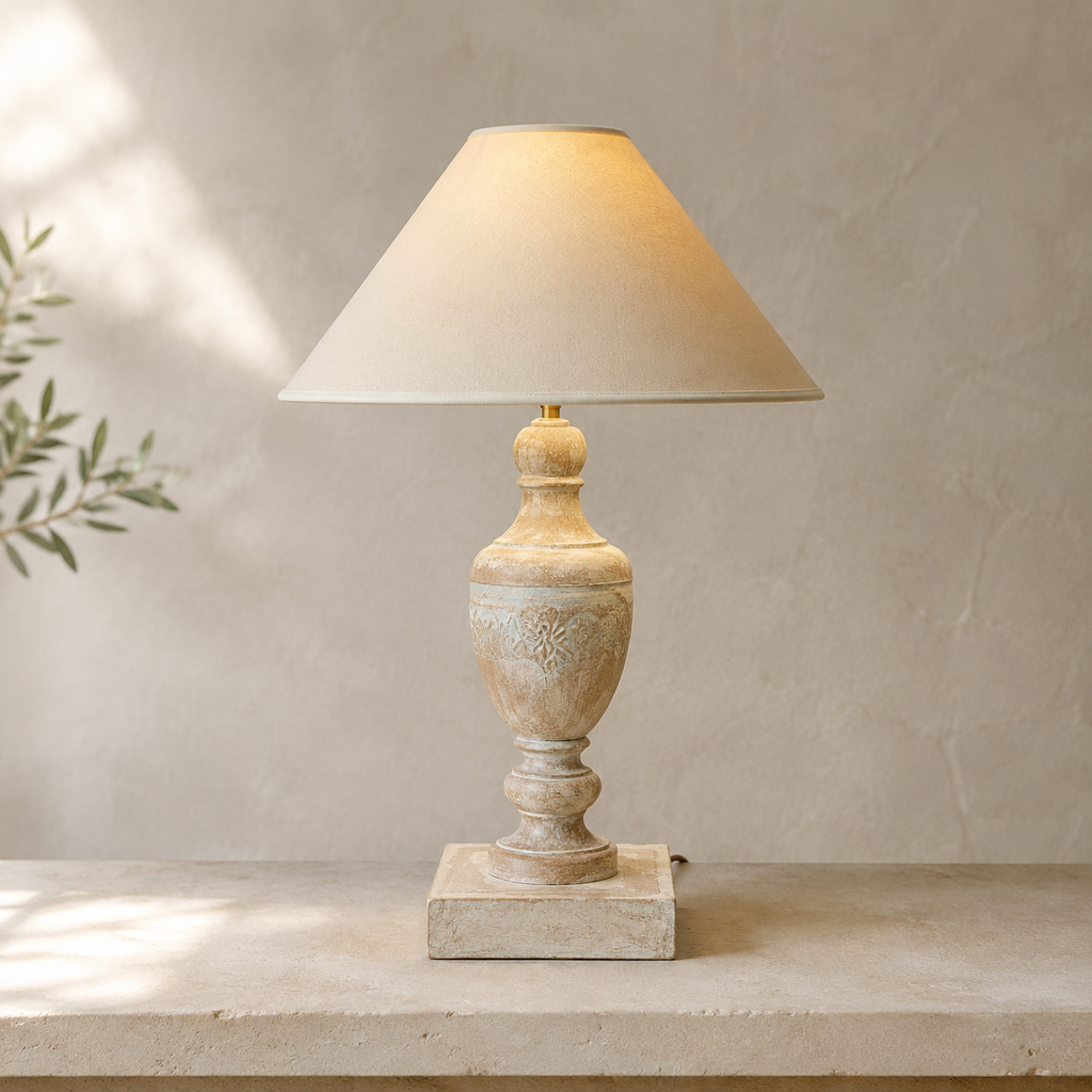 Regent - Carved Urn Table Lamp
