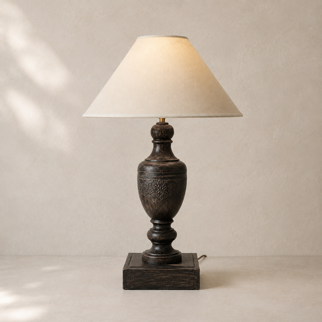 Regent - Carved Urn Table Lamp