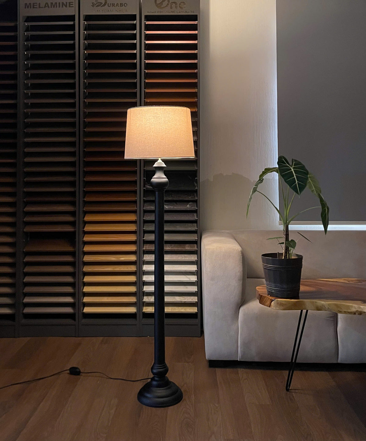 Kanso No. 02 Sculptural Wood Floor Lamp