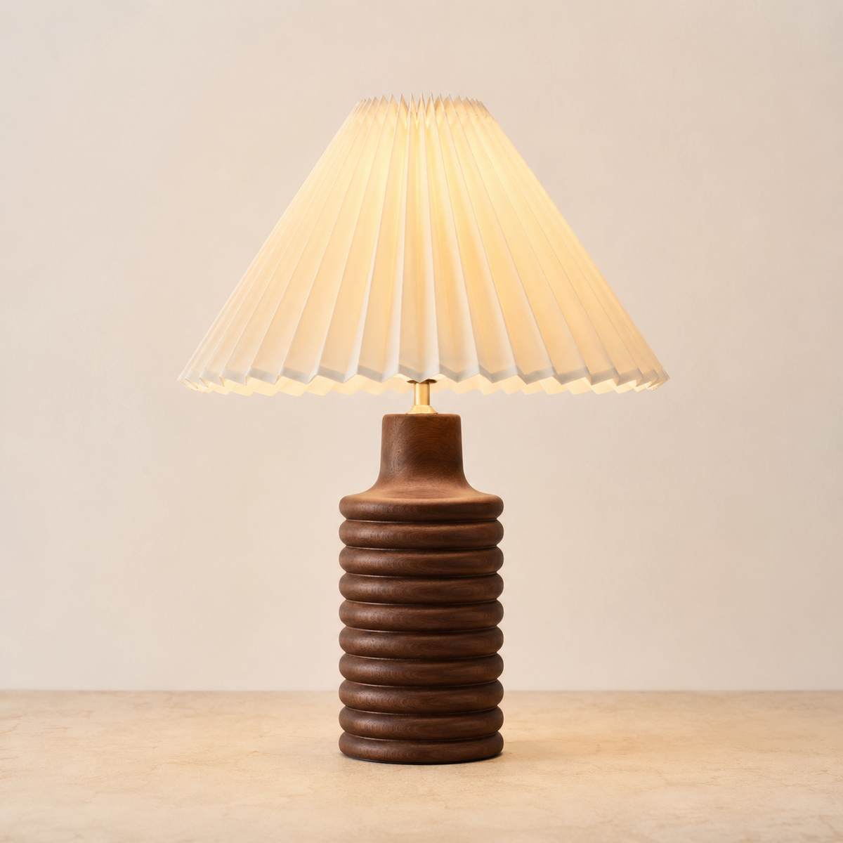 Bracken - Sculptural Wood Table Lamp