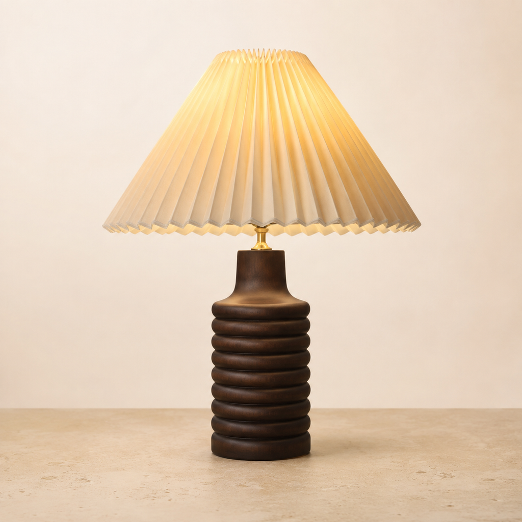 Bracken - Sculptural Wood Table Lamp