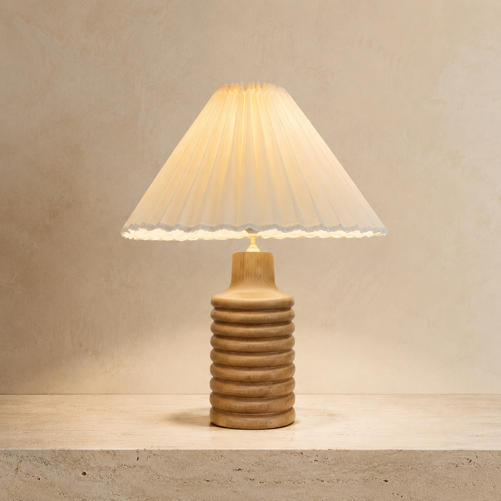 Bracken - Sculptural Wood Table Lamp