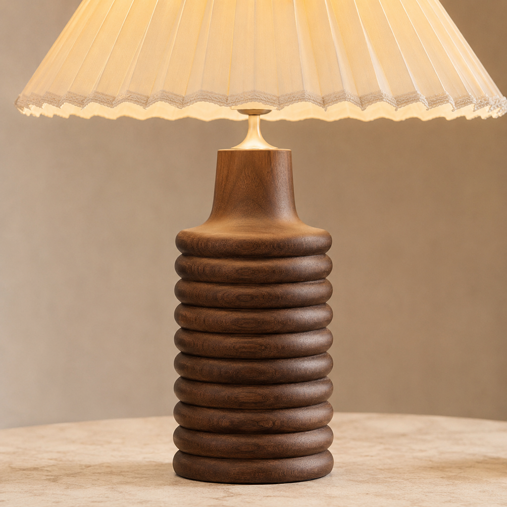 Bracken - Sculptural Wood Table Lamp