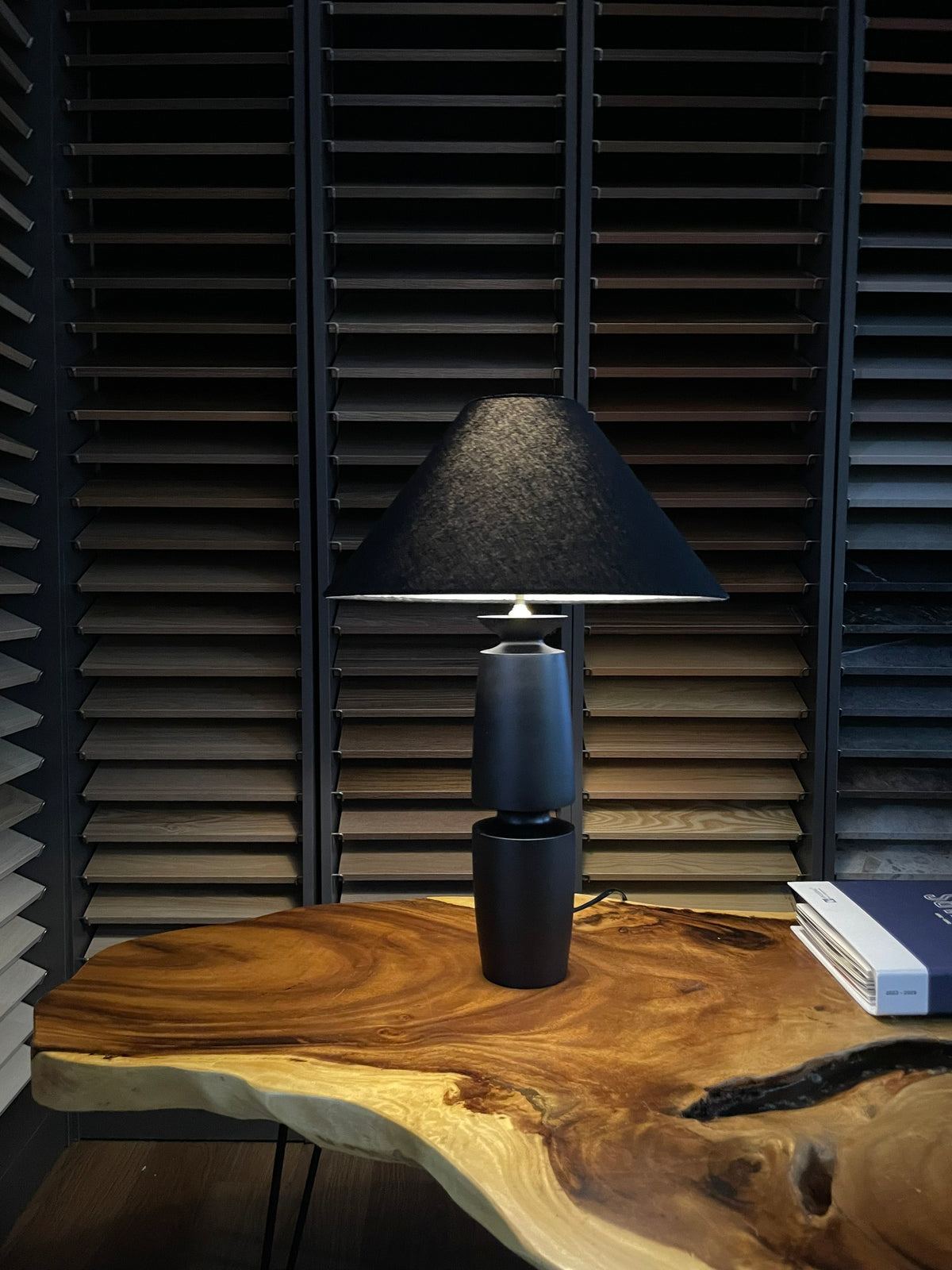 Axis - Stacked Wood Table Lamp