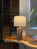 Monolith - Raw Edge Wood Table Lamp